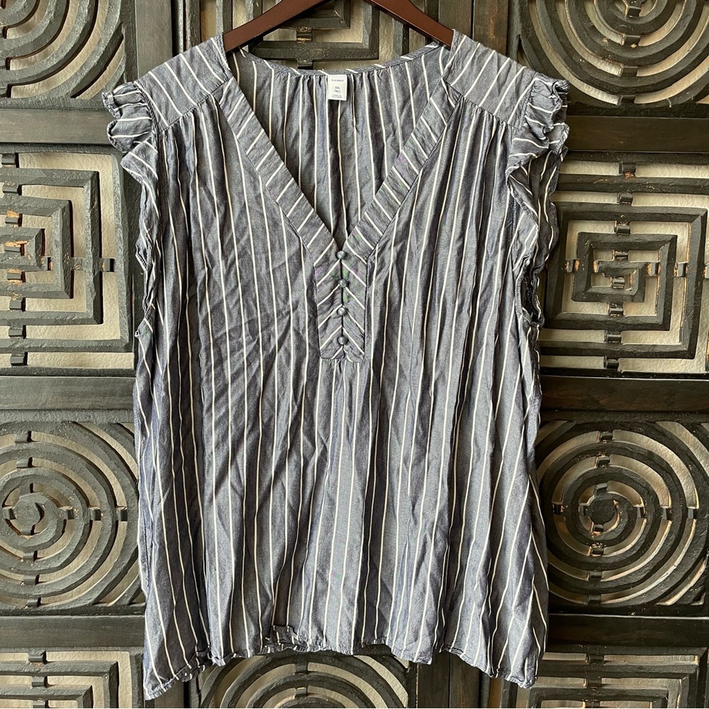 Old Navy Striped Blouse XXL Tall
